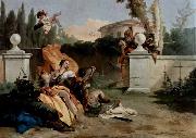 Giovanni Battista Tiepolo Rinaldo und Armida werden von Ubaldo und Carlo uberrascht Spain oil painting artist